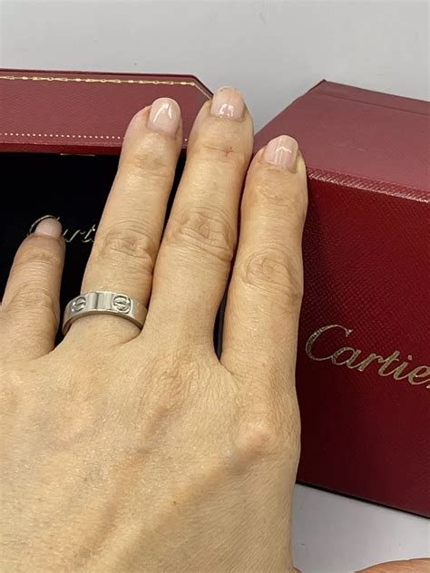 cartier love ring 5.5mm weight|cartier love ring sizes.